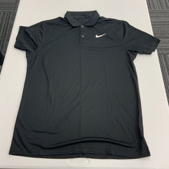Nike Dri Fit Victory Polo Black Medium - Picture 1 of 3